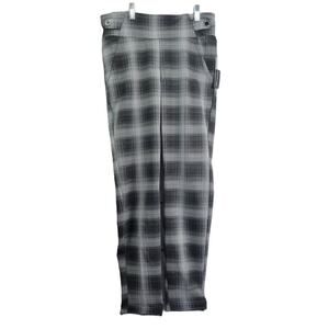 SOHO Black and White Plaid Pants Women's Size M‎ NWT